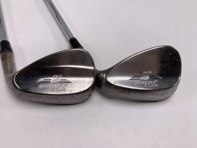 Titleist Vokey SM7 Tour Chrome Wedge Set 50* 8 54* 8 KBS Tour Wedge Mens RH