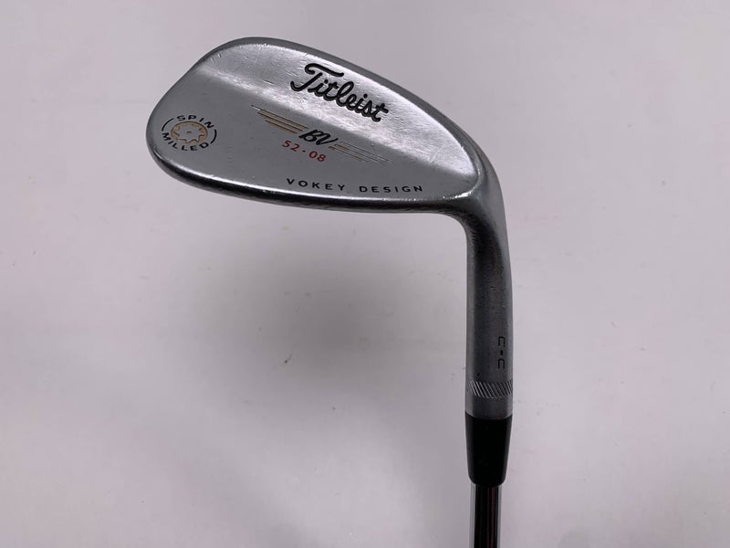 Titleist Vokey Spin Milled Chrome 2009 Gap Wedge GW 52* 8 Wedge Steel Mens RH