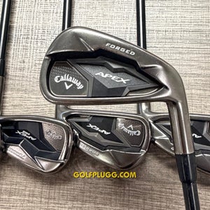 +1/2 Callaway Apex 19 Smoke Iron Set 4-PW / Elevate, Stiff Flex (250)