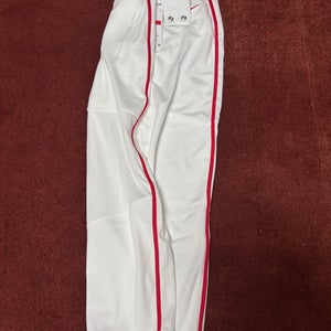 White Large Youth Nike Game Pants (New)
