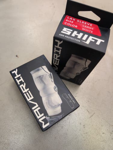 Large Adult Maverik Shift White Sleeves (2pack)