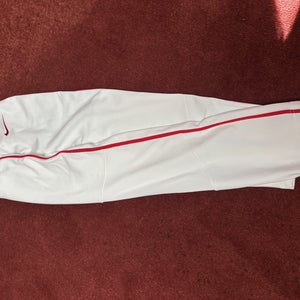 White Medium Youth Nike Game Pants (New)