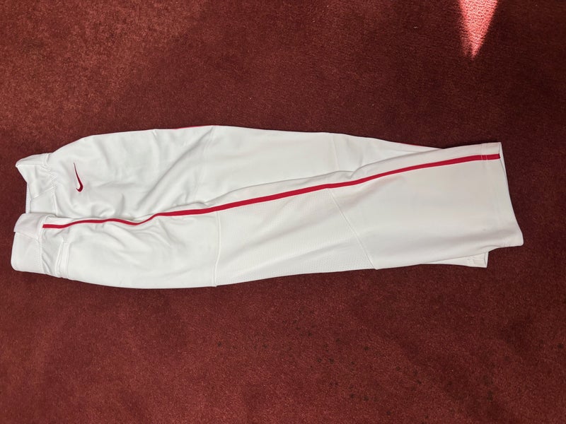 White Medium Youth Nike Game Pants (New)