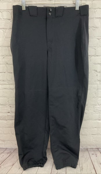 Russell Athletic 72447XK Men's 100% Nylon Baseball Pants Black XL