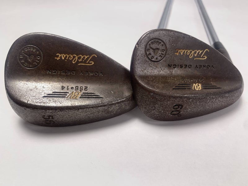 Titleist Vokey Oil Can Wedge Set 56* 14 | 60* 8 DG Wedge Steel Mens LH