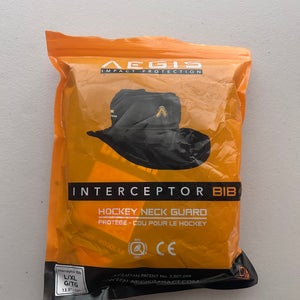 (New) Interceptor (Bib) Hockey Neck Guard/Protector Featuring D3O