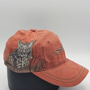 NEW Vintage Stihl 2012 Bobcat Nature Collectors Dri-Duck Wildlife Hat Stapback
