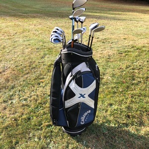 A Complete Bag of Callaway TaylorMade Ping Golf Clubs Driver Woods Hybrids Irons Putter Wedges