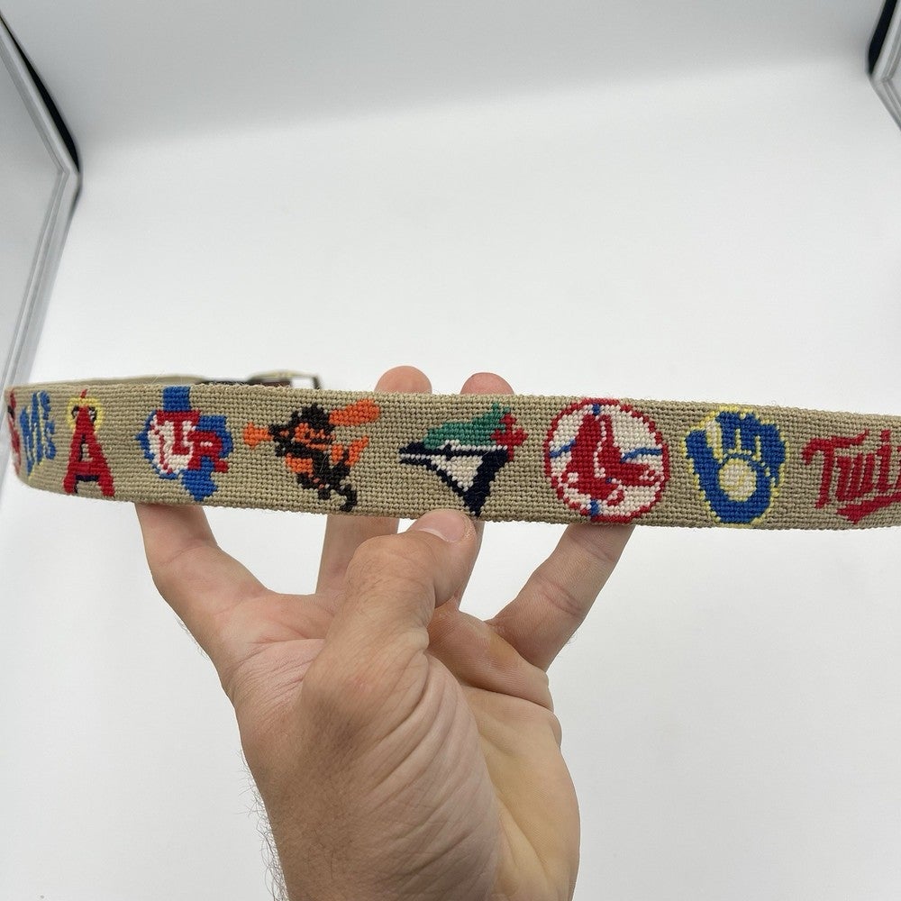 Vintage MLB Baseball Belt (All Teams) Rare (Very Small  display picture 1