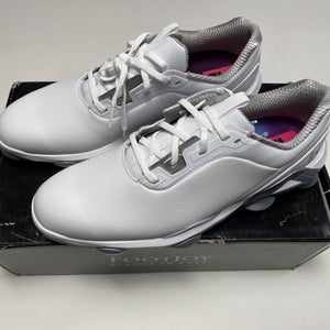 FootJoy Tour Alpha Golf Shoes White Gray Men's SZ 11 NArrow (55543)