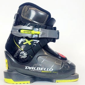 Used $150 Kid's Dalbello FXR 4Factor Ski Boots Gray Sizes 8 8.5