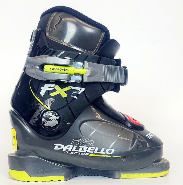 Used $150 Kid's Dalbello FXR 4Factor Ski Boots Gray Sizes 8 8.5