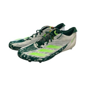 Used Adidas ADIZERO Adult FB Cleats Green Senior 18 11859-S000026170