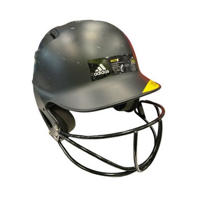 Used ADIDAS HELMET Batting Helmet w/Mask Black One Size 11859-S000026162