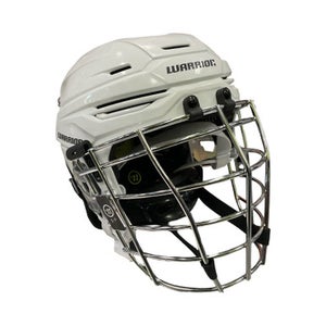 Used Warrior Lacrosse Helmet White SM 11859-S000026160