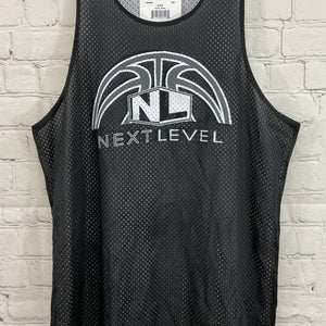 Russell Athletic Adult's Reversible Mesh Basketball Jersey Black White Small