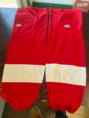 Red Senior Large Athletic Knit Socks (Used)