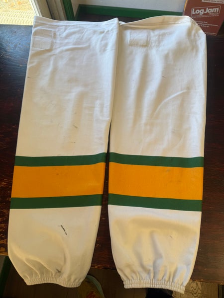 Minnesota north stars White Senior Large Socks Pro Stock (Used)