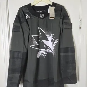 San Jose Sharks Military Appreciation Camo Adidas Jersey 46 New With Tags *Read Full Description*