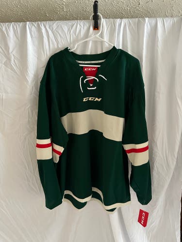 Brand New CCM Minnesota Wild Men’s XL Hockey Jersey