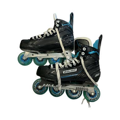Used Bauer HI-LO Senior Roller Quad Skates Black Senior 11 11859-S000026152