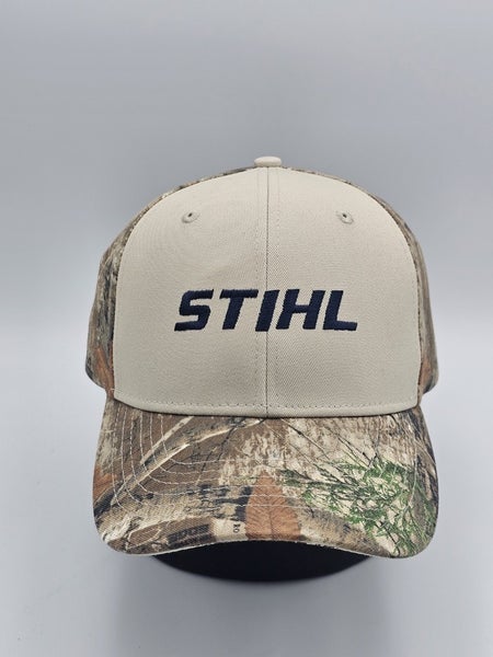 NEW STIHL camo Chainsaw Realtree Camo Hunting USA Flag Hat Cap Strapback