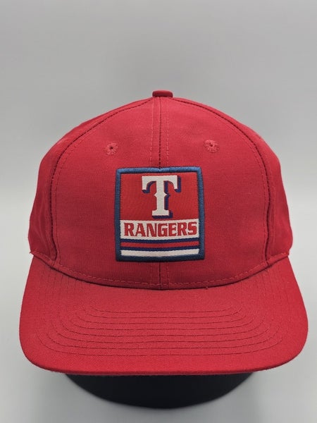 NEW Vintage Texas Rangers Logo 7 MLB Sports Cap Hat Vtg Red Twill Snapback