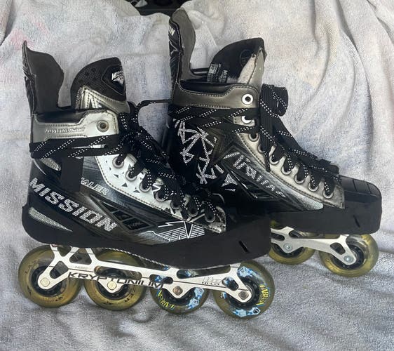 Mission Inhaler NLS1 Inline Skates Extra Wide Width Size 9 (Used)