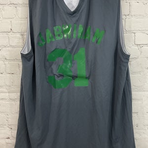 Alleson Athletic Men's JABWINAM Reversible Sleeveless Jersey Grey Green White MD