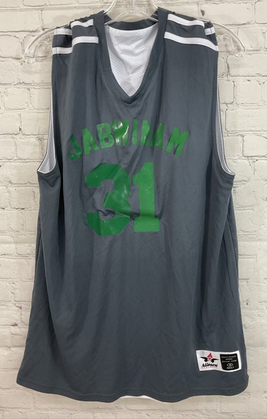 Alleson Athletic Men's JABWINAM Reversible Sleeveless Jersey Grey Green White MD