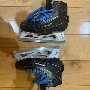 Bauer Elite Hockey Goalie Skates Regular Width Size 3 (Used)