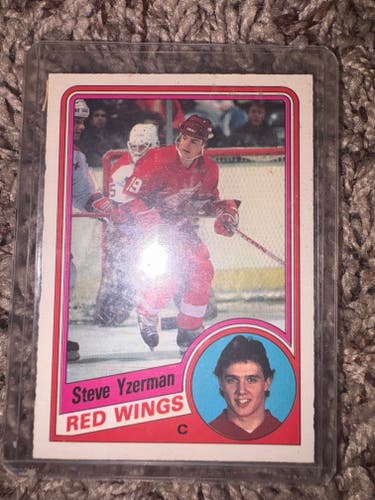 Yzerman o-pee-Chee rookie card