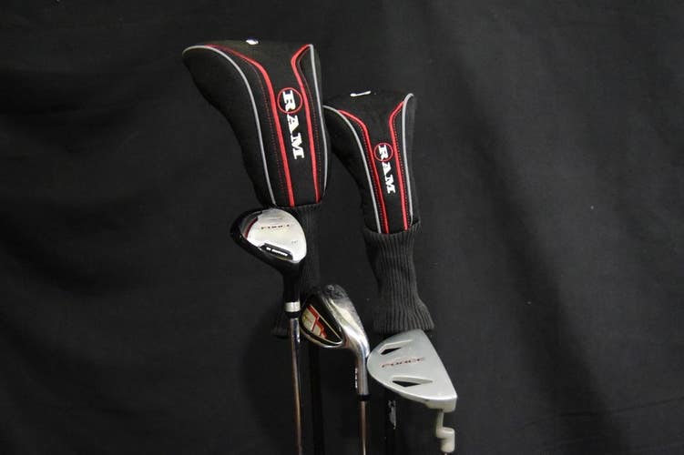 RAM FORCE GOLF SET DRIVER (44"), 3 WOOD, PUTTER,  REGULAR FLEX