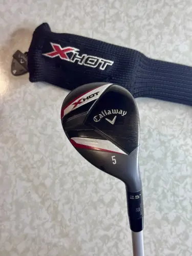 Callaway X Hot 25° 5H Hybrid Regular Flex Callaway X Hot 65g RH With Head Cover