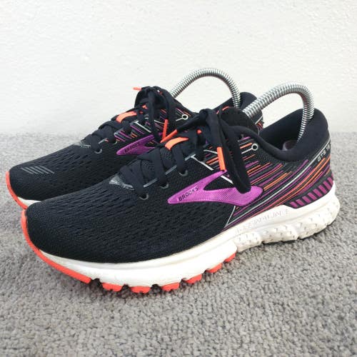Brooks Glycerin GTS 19 Womens Size 8 Running Shoes Black Purple Trainers Low