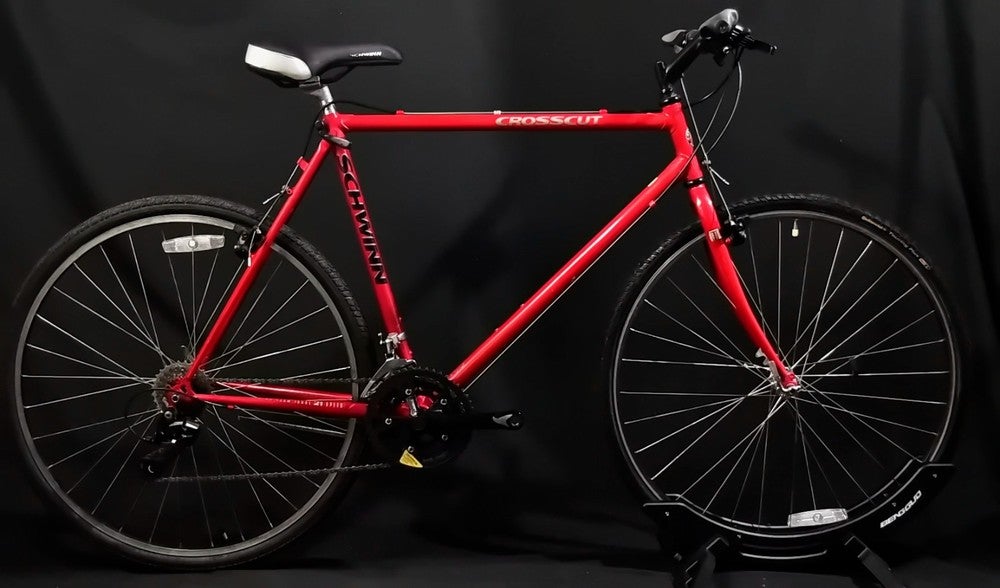 SCHWINN CROSSCUT HYBRID BIKE SIZE XL, 22", 21 SPEED, CR-MO STEEL