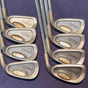 Men's Ping I3 Right Handed Clubs (Full Set) Stiff Flex 7 Pieces (Used)