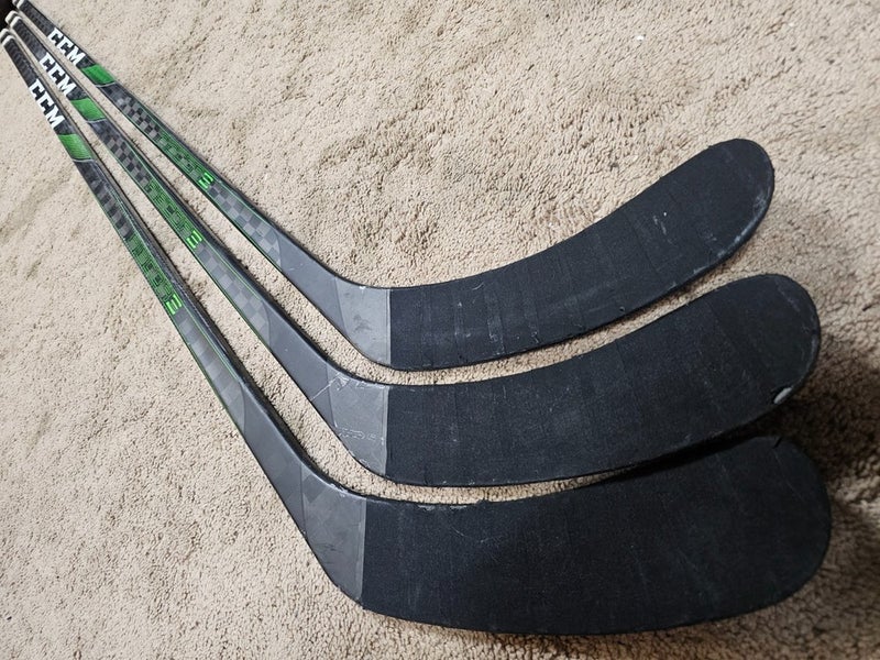3x PACK MATHESON Penguins Game Used Sticks CCM RIBCORE TRIGGER 4 PRO 95 flex LH