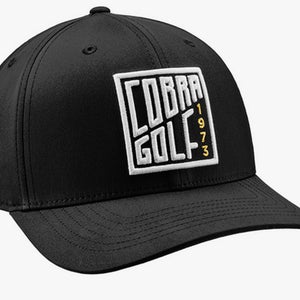 NEW Cobra Rise Black Adjustable Snapback Golf Hat/Cap