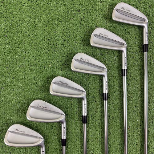 PING iBlade Iron Set Black Dot 4-9 Stiff Flex Steel Dynamic Gold S300 RH