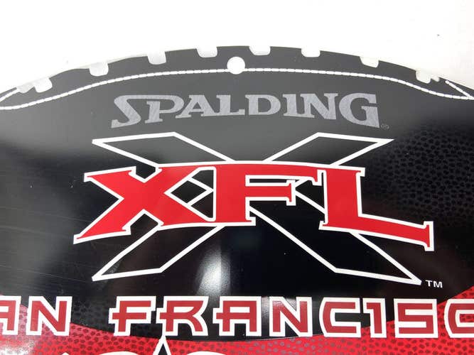 San Francisco Demons Vintage XFL 2000 NOS Plastic Team Sign (New)