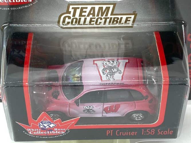 University of Wisconsin Badgers Vintage 2001 NCAA 1:58 Scale NOS PT Cruiser (New)