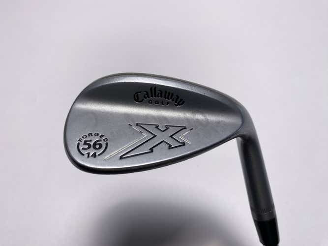 Callaway X Forged Chrome Sand Wedge SW 56* 14 Bounce Stiff Steel Mens RH