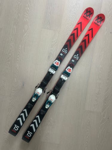 Racing 144 cm Volkl Racetiger GS Skis With Bindings (Used)