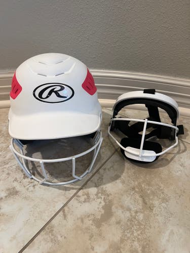 Rip It Face Guard (Used) and Rawlings Batting Helmet (Used)