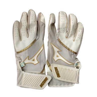 Used Mizuno BB/SB Batting Gloves White SM 11760-S000082859