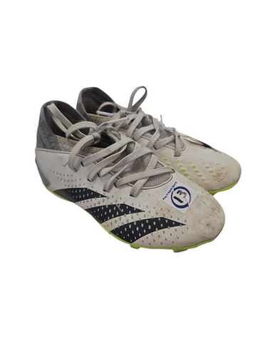 Used Adidas Soccer Cleats White Youth 13.0 11850-S000021672