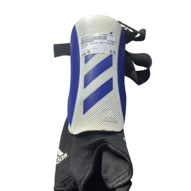 Used Adidas Soccer Shin Guards Junior Royal Blue MD 11479-S000405418