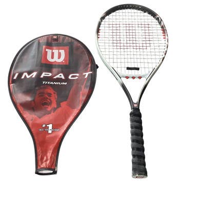 Used Wilson IMPACT Adult Tennis Racquet White 4 3/8" 11479-S000405320