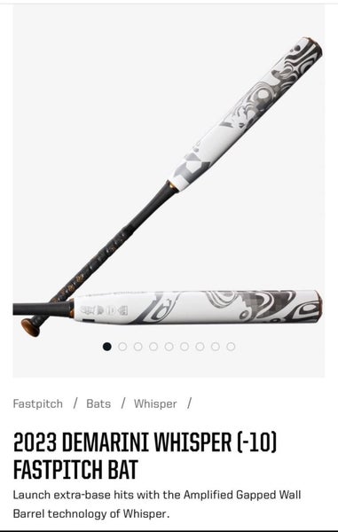 2023 DeMarini Whisper Composite Bat (-10) 21 oz 31" (Used)
